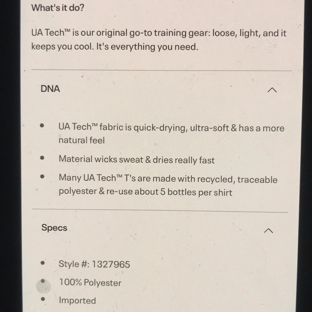 Mems UA Velocity short sleeve NEW NWT - Picture 4 of 12